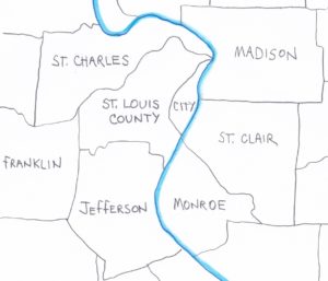 St. Louis Botanical Area (City + 7 Surrounding Counties)